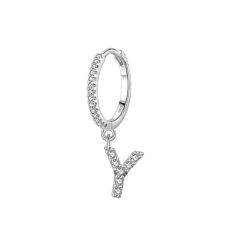 Initial letter earrings