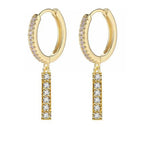 Pendientes inicial para mujer - letra 