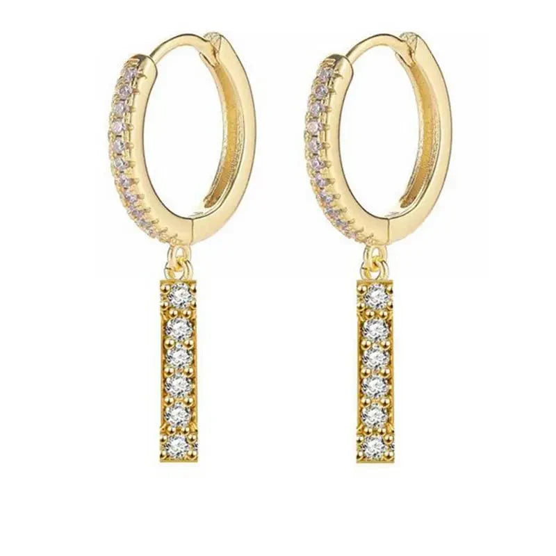 Pendientes inicial para mujer - letra 