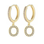 Pendientes inicial para mujer - letra 