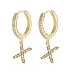 Pendientes inicial para mujer - letra 