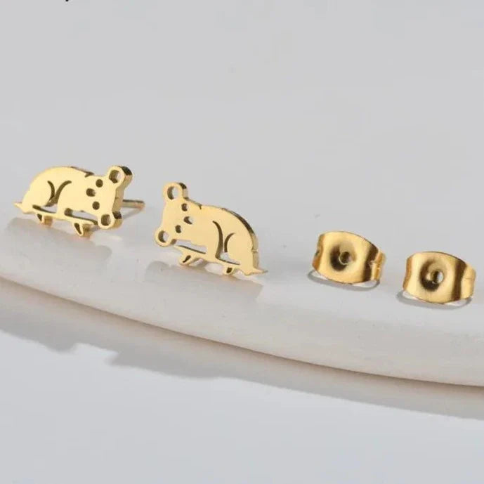 Pendientes de Koala Lindos en Oro