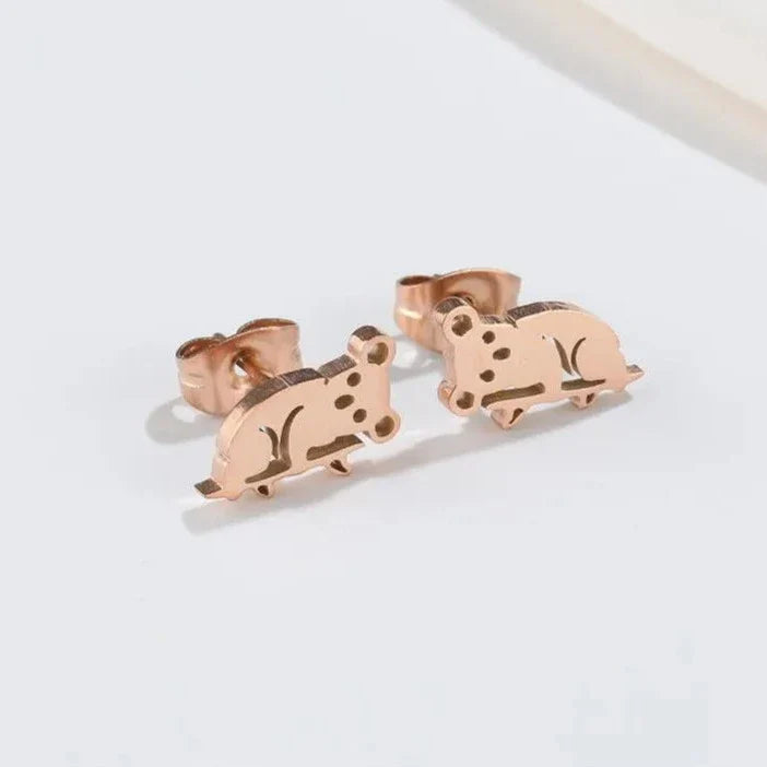 Pendientes de Koala Lindos en Cobre