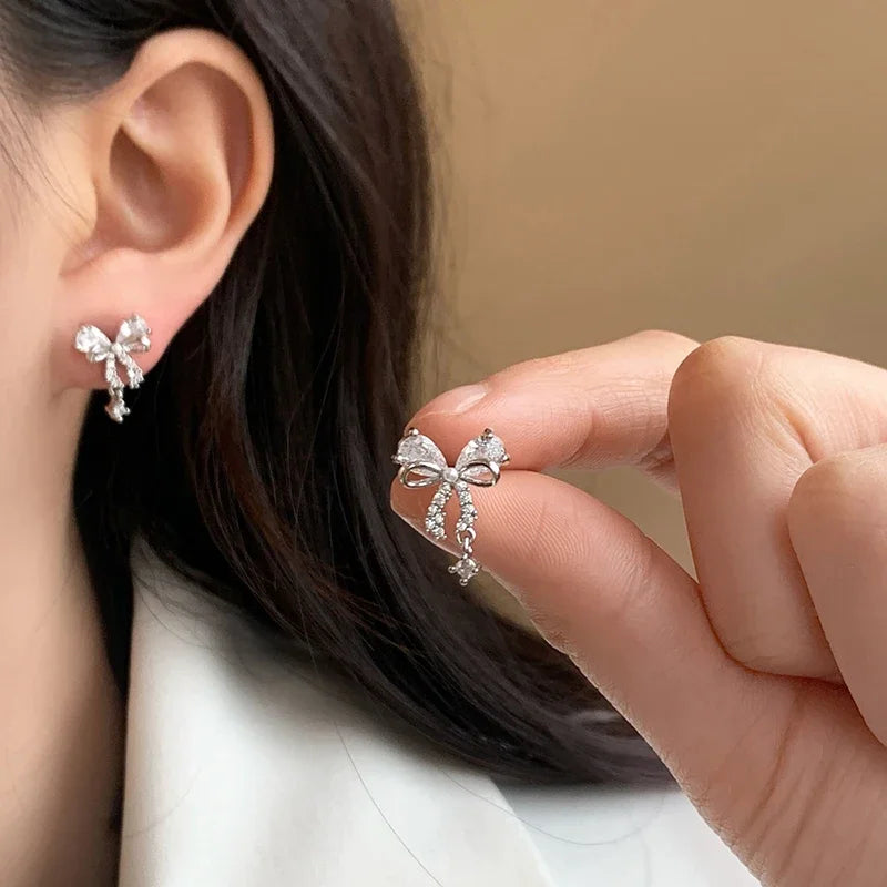 Pendientes de lazo para mujer 