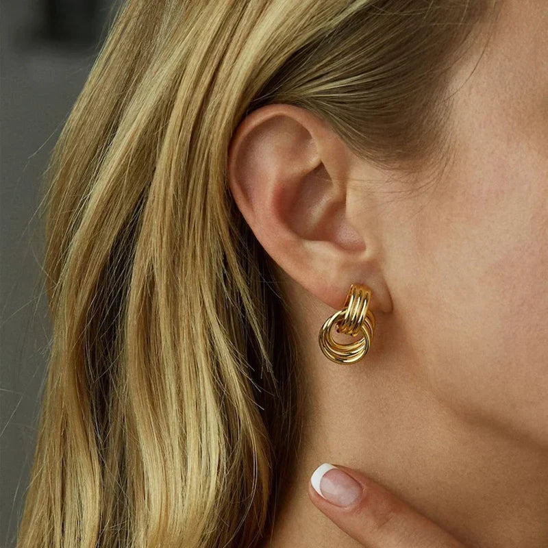 Pendientes con lazo para mujer 