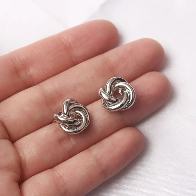 Twisted knot earrings