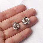 Twisted knot earrings
