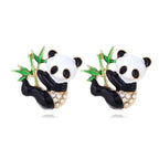 Pendientes de Bambú Panda
