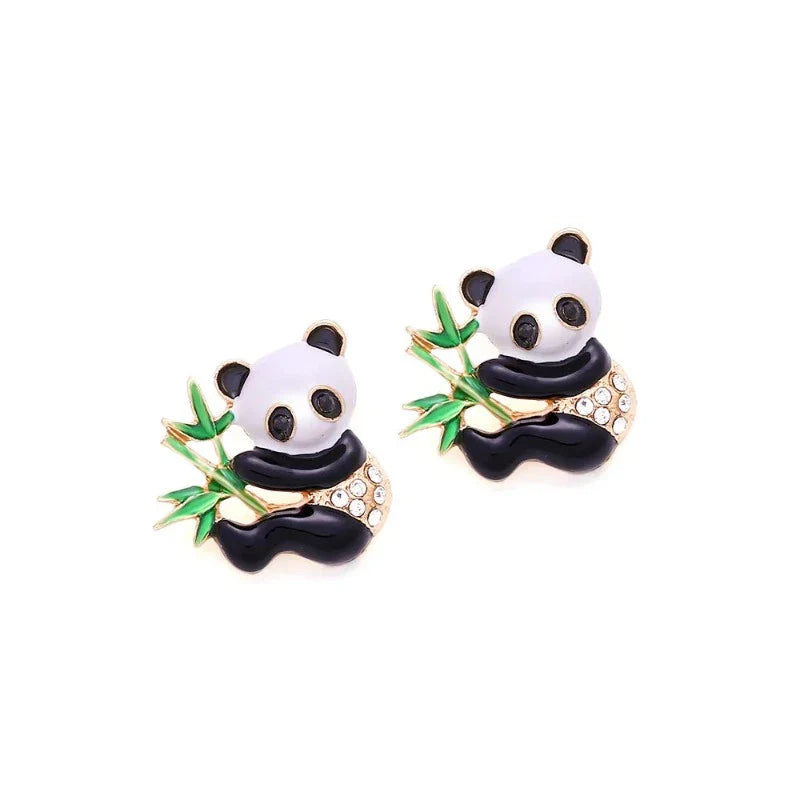 Pendientes de Bambú Panda