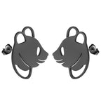 Pendientes Panda Discreto Negro