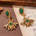 Bee dangle earrings