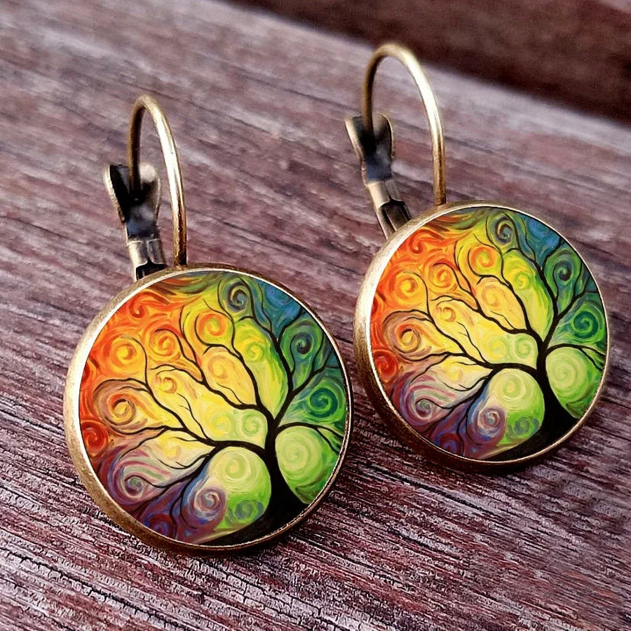 Tree of Life Dangle Earrings style 3