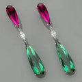 Colored Water Drop Dangle Earrings