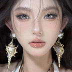 Shell Conch Dangle Earrings