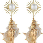 Shell Conch Dangle Earrings