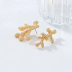 Dangling Coral Earrings in Gold or Silver