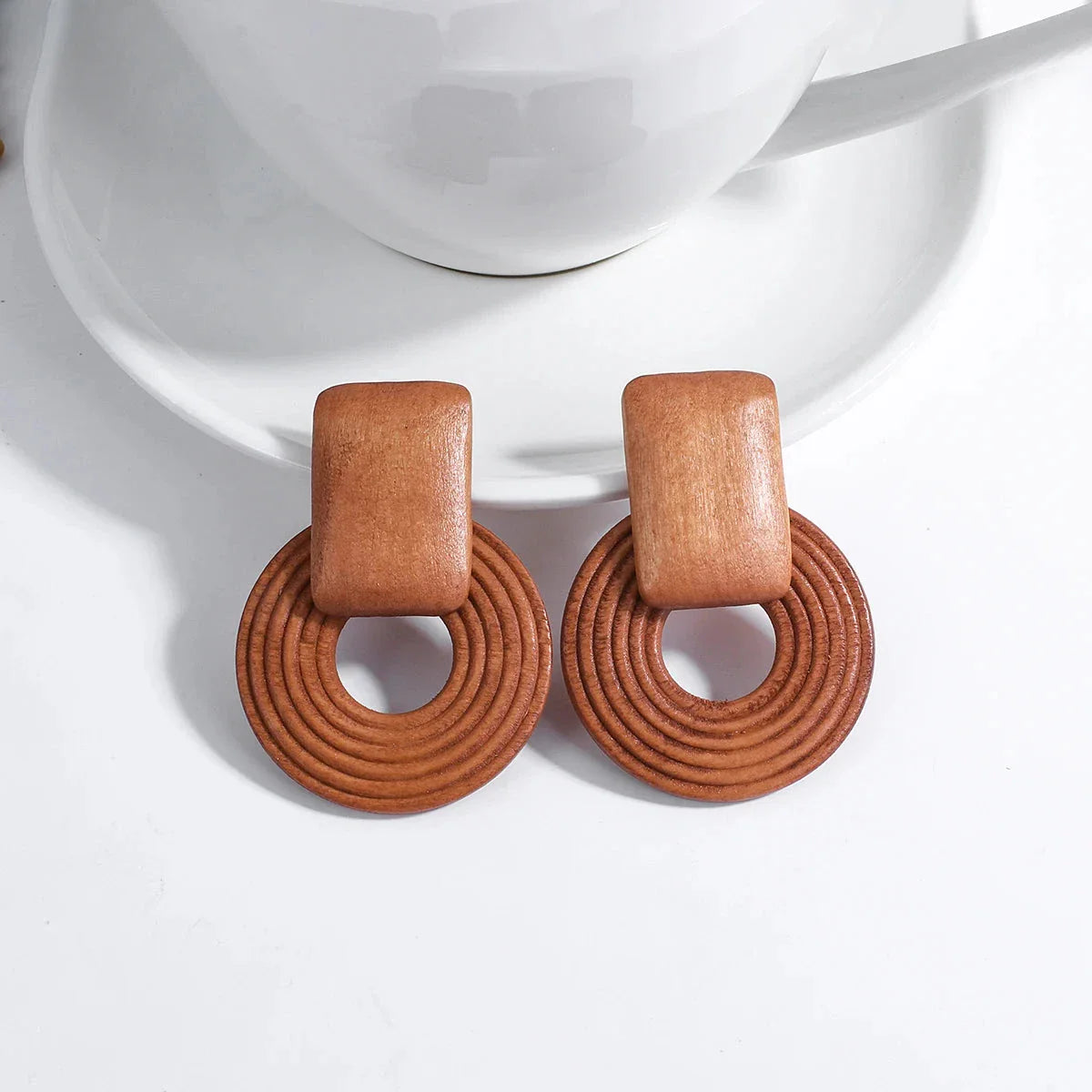 Pendientes Colgantes de Estilo Bohemio Efecto Natural