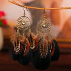Ethnic Style Feather Dangle Earrings 5