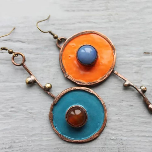 Atypical Ethnic Dangle Earrings