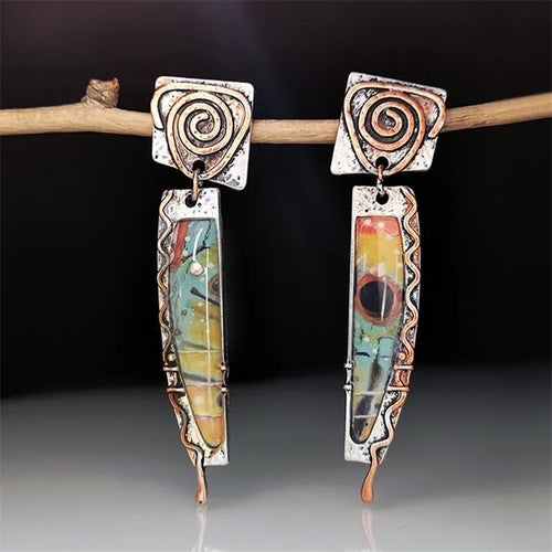 Ethnic Tribal Dangle Earrings
