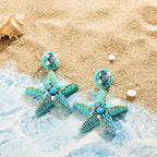 Pendientes Colgantes Estrella de Mar Concha