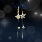 Boucles d'Oreilles Pendantes Etoile et Planète