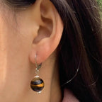 Women's Tiger Eye Dangle Earrings