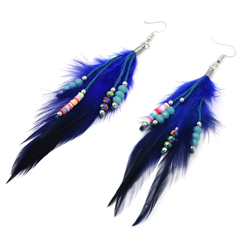 Feather Dangle Earrings 1
