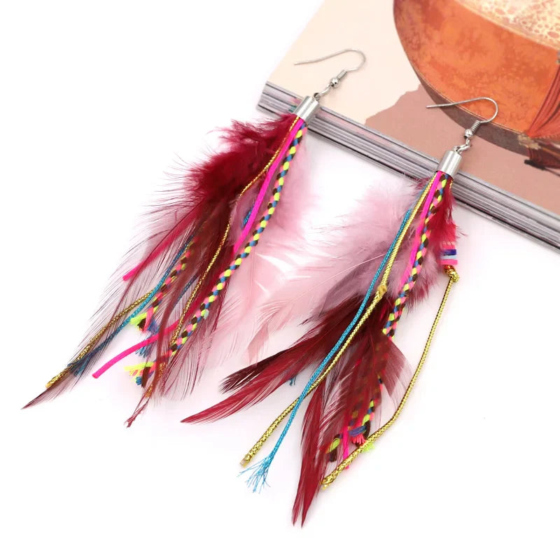 Feather Dangle Earrings 5