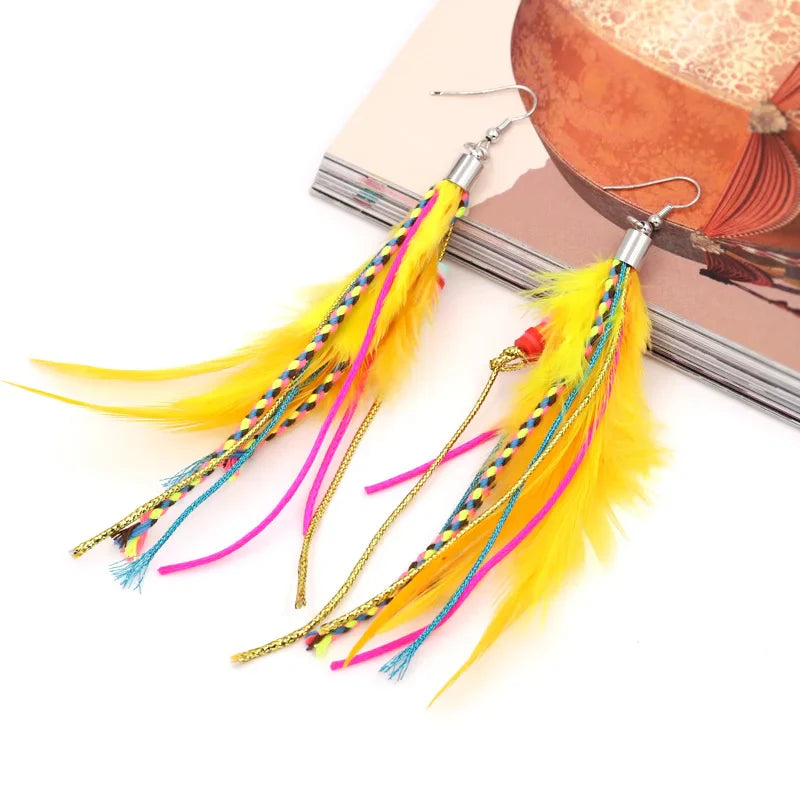 Feather Dangle Earrings 3
