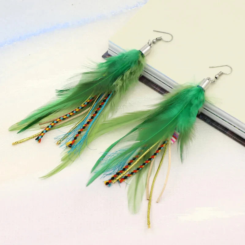 Feather Dangle Earrings 4