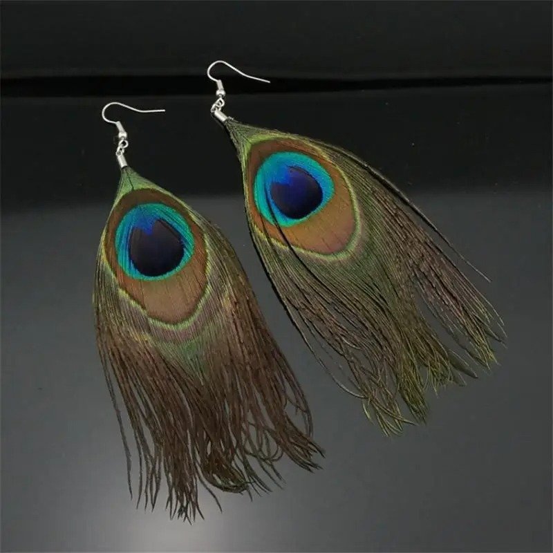 Pan Feather Drop Earrings