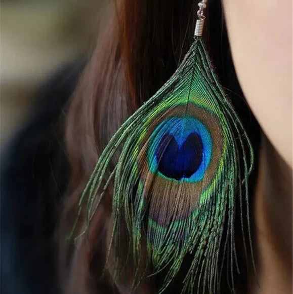 Pan Feather Drop Earrings