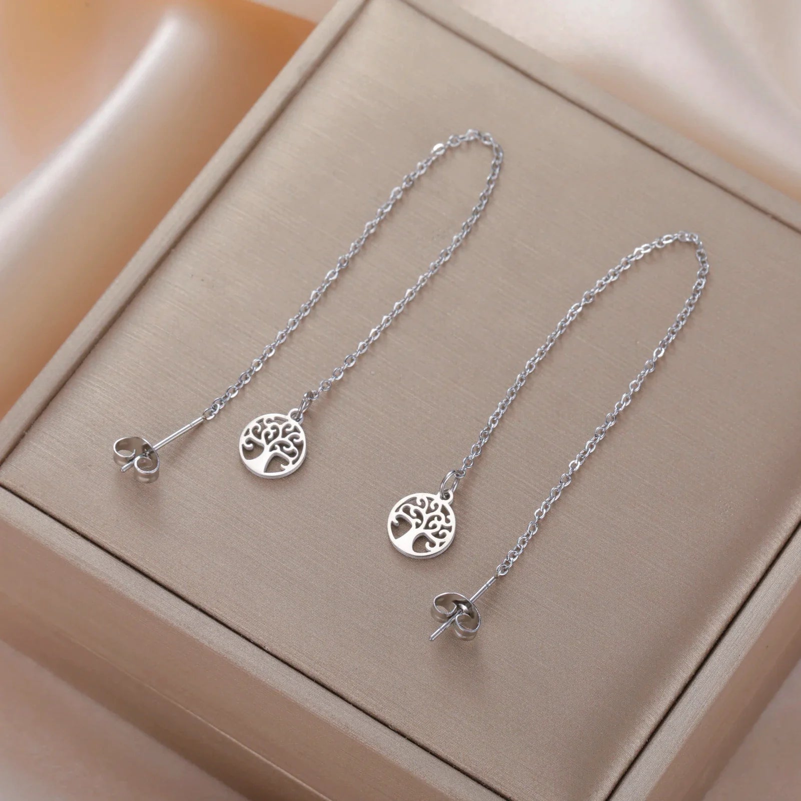 Dangling Earrings For Women Tree of Life silver