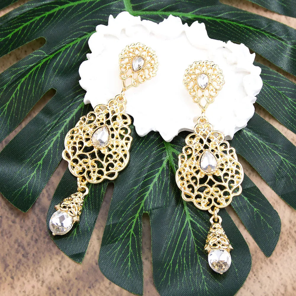 Arabian-style dangle earrings for women