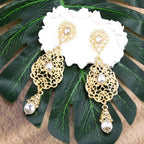 Arabian-style dangle earrings for women