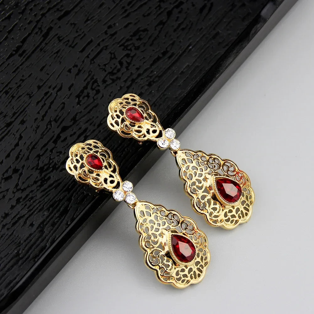 Women's Arabic-style drop earrings