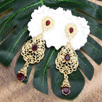 Arabian-style dangle earrings for women