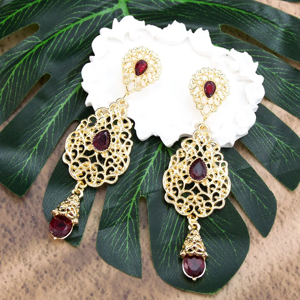 Arabian-style dangle earrings for women