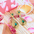 Women's Arabic-style drop earrings