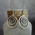 Boucles d'Oreilles Pendantes Spirale Femme