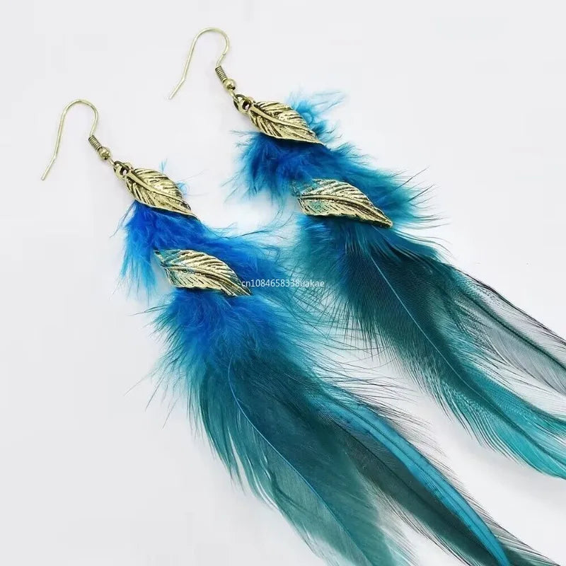 Stylish Feather Dangle Earrings 7