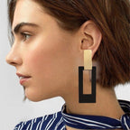 Rectangle Dangle Earrings