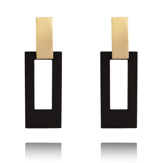 Rectangle Dangle Earrings