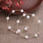 Round Pearl Earrings