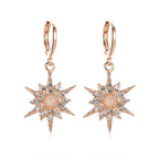 Pendientes Sol para mujer de oro