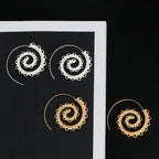 Pendientes de Aro Espiral para Mujer en plata