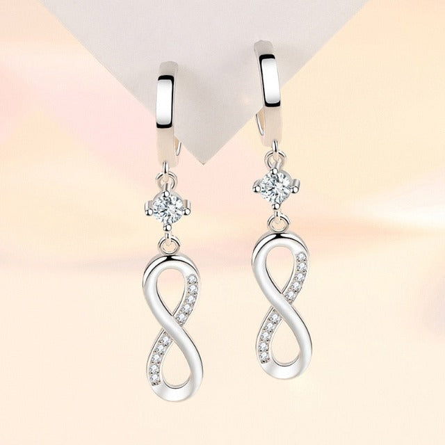 Women's Infinity Symbol Dangle Earrings