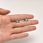 Triple Moon Stud Earrings Witchcraft Wiccan Women