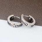 Viking Hoop Earrings for Men and Women Celtic Nordic